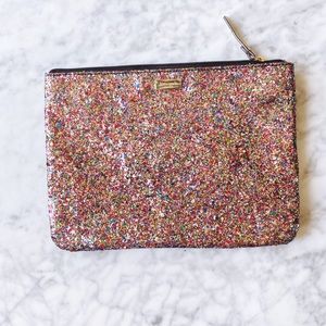 Kate Spade Gia Glitterball multicolor clutch pouch